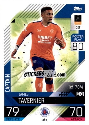 Sticker James Taverner - UEFA Champions League & Europa League 2022-2023. Match Attax - Topps