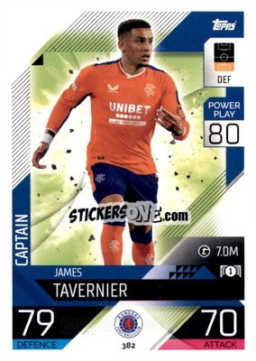 Sticker James Taverner - UEFA Champions League & Europa League 2022-2023. Match Attax n. 382 - Topps