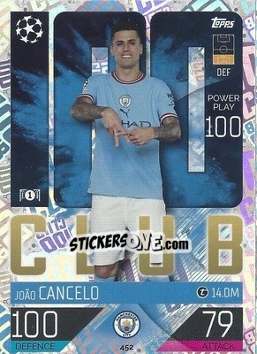 Sticker Joao Cancelo - UEFA Champions League & Europa League 2022-2023. Match Attax n. 452 - Topps