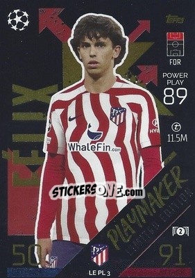 Sticker João Félix - UEFA Champions League & Europa League 2022-2023. Match Attax n. LEPL3 - Topps