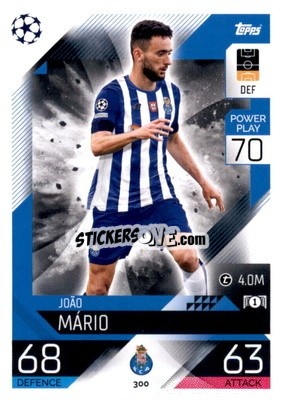 Sticker Joao Mario - UEFA Champions League & Europa League 2022-2023. Match Attax n. 300 - Topps