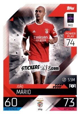 Sticker João Mário - UEFA Champions League & Europa League 2022-2023. Match Attax n. 269 - Topps