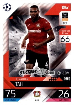 Figurina Jonathan Tah  - UEFA Champions League & Europa League 2022-2023. Match Attax - Topps