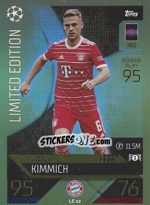 Sticker Joshua Kimmich - UEFA Champions League & Europa League 2022-2023. Match Attax n. LE12 - Topps