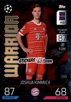 Sticker Joshua Kimmich   - UEFA Champions League & Europa League 2022-2023. Match Attax n. 198 - Topps