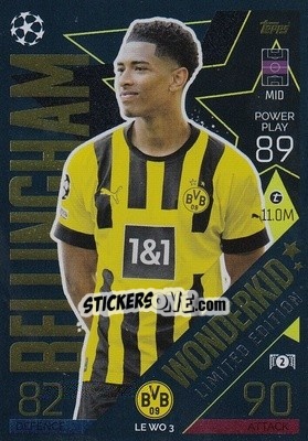 Sticker Jude Bellingham - UEFA Champions League & Europa League 2022-2023. Match Attax n. LEWO3 - Topps