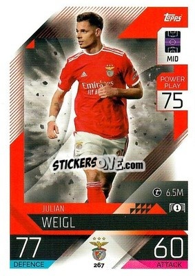 Sticker Julian Weigl - UEFA Champions League & Europa League 2022-2023. Match Attax n. 267 - Topps