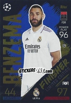 Sticker Karim Benzema - UEFA Champions League & Europa League 2022-2023. Match Attax n. LEFI2 - Topps