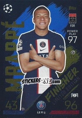 Sticker Kylian Mbappé - UEFA Champions League & Europa League 2022-2023. Match Attax n. LEFI3 - Topps