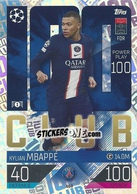 Sticker Kylian Mbappé - UEFA Champions League & Europa League 2022-2023. Match Attax - Topps
