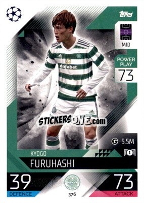 Sticker Kyogo Furuhashi - UEFA Champions League & Europa League 2022-2023. Match Attax n. 376 - Topps
