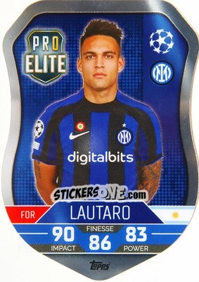 Sticker Lautaro - UEFA Champions League & Europa League 2022-2023. Match Attax - Topps