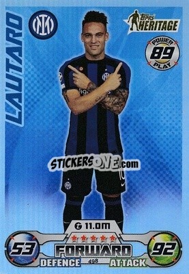 Sticker Lautaro Martinez - UEFA Champions League & Europa League 2022-2023. Match Attax n. 498 - Topps