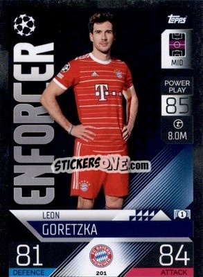 Sticker Leon Goretzka - UEFA Champions League & Europa League 2022-2023. Match Attax n. 201 - Topps