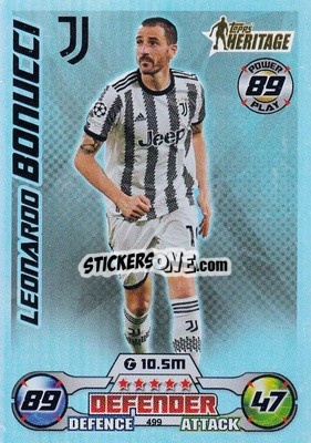 Sticker Leonardo Bonucci - UEFA Champions League & Europa League 2022-2023. Match Attax n. 499 - Topps