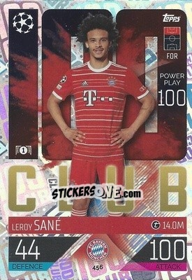 Cromo Leroy Sané - UEFA Champions League & Europa League 2022-2023. Match Attax - Topps