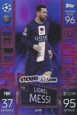 Sticker Lionel Messi - UEFA Champions League & Europa League 2022-2023. Match Attax n. LEPP - Topps