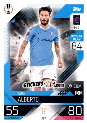 Sticker Luis Alberto - UEFA Champions League & Europa League 2022-2023. Match Attax n. 357 - Topps