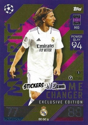 Sticker Luka Modrić   - UEFA Champions League & Europa League 2022-2023. Match Attax n. EEGC5 - Topps