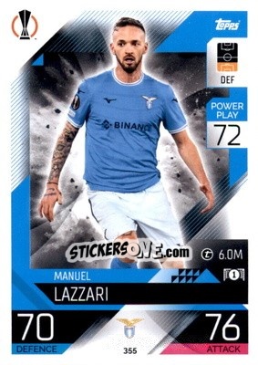 Figurina Manuel Lazzari - UEFA Champions League & Europa League 2022-2023. Match Attax - Topps