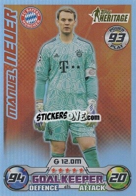 Sticker Manuel Neuer - UEFA Champions League & Europa League 2022-2023. Match Attax n. 481 - Topps