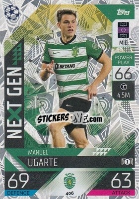 Figurina Manuel Ugarte - UEFA Champions League & Europa League 2022-2023. Match Attax - Topps