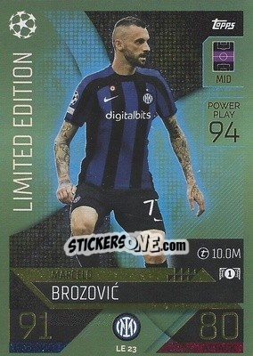 Sticker Marcelo Brozović  - UEFA Champions League & Europa League 2022-2023. Match Attax - Topps