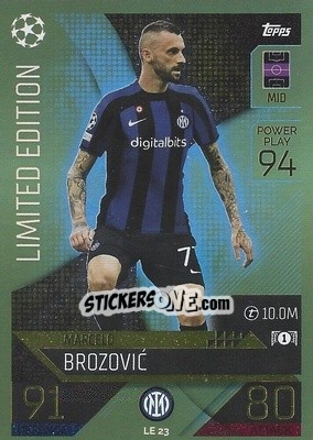 Cromo Marcelo Brozović  - UEFA Champions League & Europa League 2022-2023. Match Attax - Topps