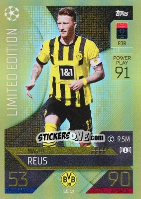 Sticker Marco Reus - UEFA Champions League & Europa League 2022-2023. Match Attax n. LE13 - Topps