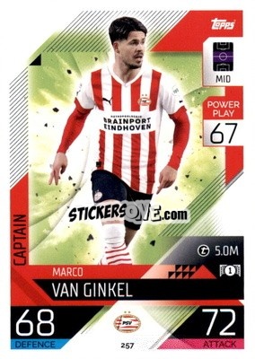 Sticker Marco van Ginkel - UEFA Champions League & Europa League 2022-2023. Match Attax n. 257 - Topps