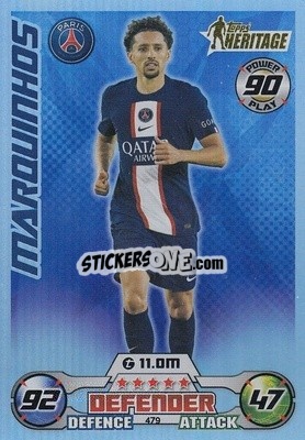 Sticker Marquinhos - UEFA Champions League & Europa League 2022-2023. Match Attax n. 479 - Topps
