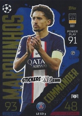 Sticker Marquinhos - UEFA Champions League & Europa League 2022-2023. Match Attax n. LECO3 - Topps