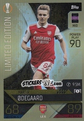Sticker Martin Ødegaard - UEFA Champions League & Europa League 2022-2023. Match Attax n. LE6 - Topps