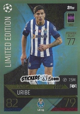 Cromo Matheus Uribe - UEFA Champions League & Europa League 2022-2023. Match Attax - Topps