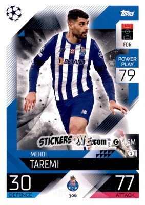 Sticker Mehdi Taremi - UEFA Champions League & Europa League 2022-2023. Match Attax n. 306 - Topps