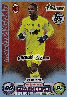 Sticker Mike Maignan - UEFA Champions League & Europa League 2022-2023. Match Attax n. 497 - Topps