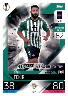 Sticker Nabil Fekir  - UEFA Champions League & Europa League 2022-2023. Match Attax n. 277 - Topps