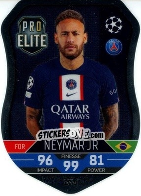 Sticker Neymar Jr - UEFA Champions League & Europa League 2022-2023. Match Attax - Topps