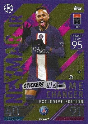 Sticker Neymar Jr.   - UEFA Champions League & Europa League 2022-2023. Match Attax - Topps