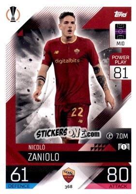 Sticker Nicolò Zaniolo - UEFA Champions League & Europa League 2022-2023. Match Attax - Topps