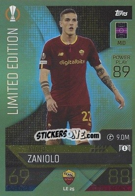 Sticker Nicolò Zaniolo - UEFA Champions League & Europa League 2022-2023. Match Attax n. LE25 - Topps