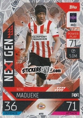 Sticker Noni Madueke - UEFA Champions League & Europa League 2022-2023. Match Attax n. 402 - Topps