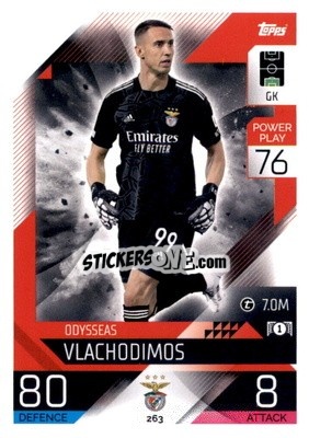 Sticker Odysseas Vlachodimos - UEFA Champions League & Europa League 2022-2023. Match Attax n. 263 - Topps