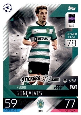 Sticker Pedro Goncalves - UEFA Champions League & Europa League 2022-2023. Match Attax n. 313 - Topps