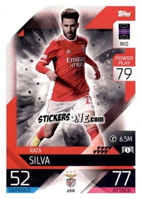 Cromo Rafa Silva  - UEFA Champions League & Europa League 2022-2023. Match Attax n. 268 - Topps