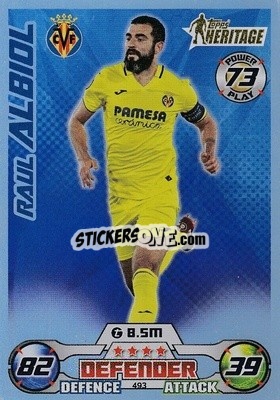 Sticker Raul Albiol - UEFA Champions League & Europa League 2022-2023. Match Attax n. 493 - Topps
