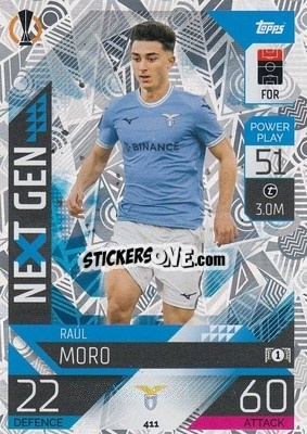 Sticker Raul Moro - UEFA Champions League & Europa League 2022-2023. Match Attax n. 411 - Topps
