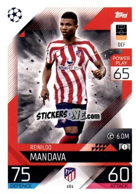 Sticker Reinildo Mandava - UEFA Champions League & Europa League 2022-2023. Match Attax n. 161 - Topps