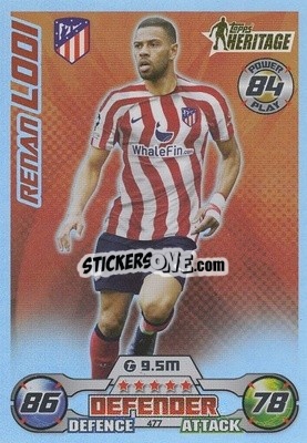 Sticker Renan Lodi - UEFA Champions League & Europa League 2022-2023. Match Attax n. 477 - Topps