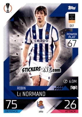 Cromo Robin Le Normand - UEFA Champions League & Europa League 2022-2023. Match Attax - Topps